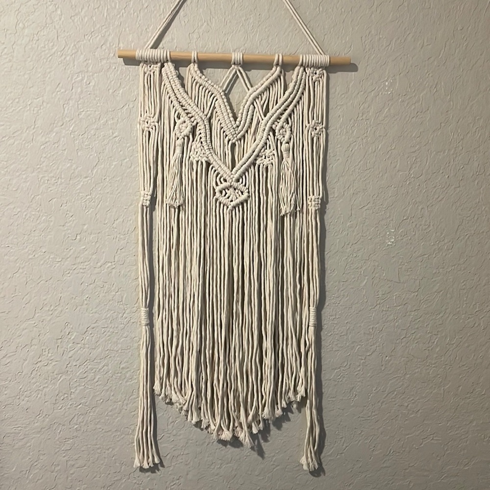 Macrame wall hanging decor